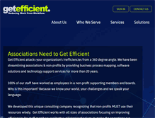 Tablet Screenshot of getefficient.com